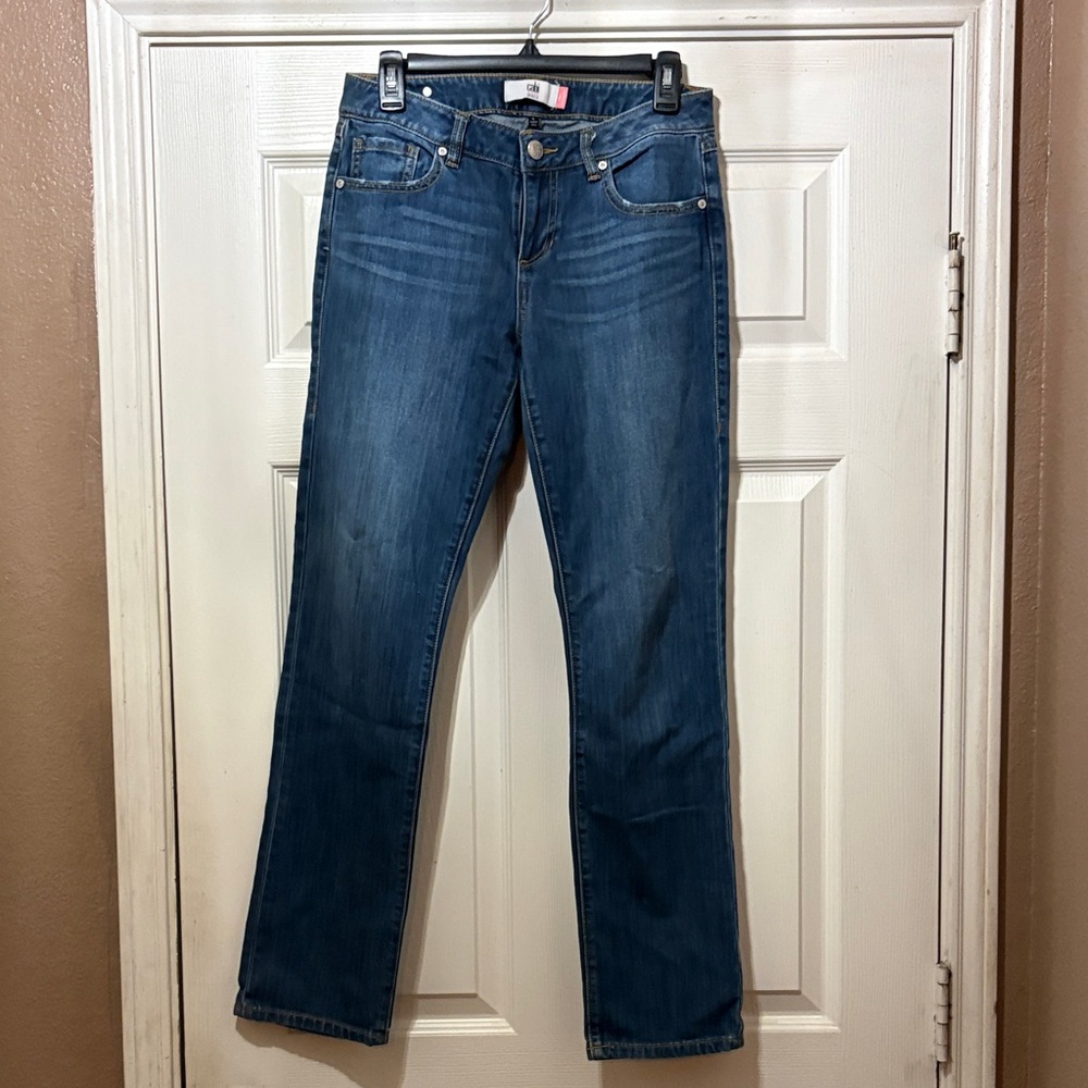 CAbi Women's Straight Leg Blue Jeans